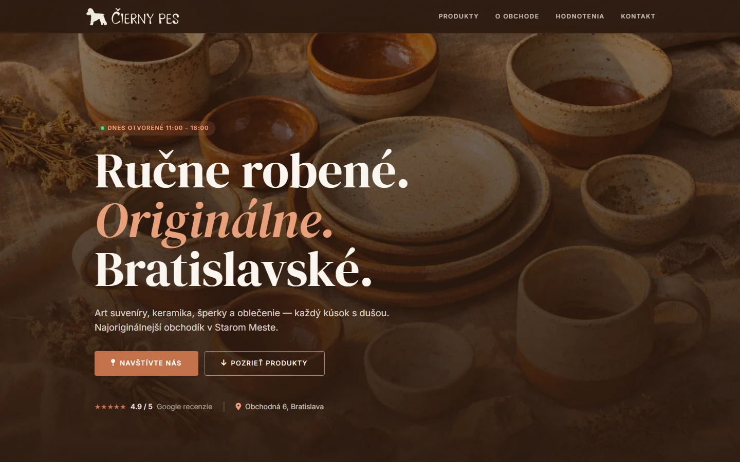 Čierny pes — art suveníry